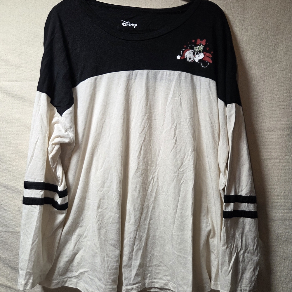 Torrid Black and White Disney Blouse